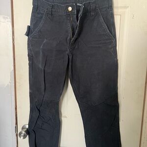 Carhartt Men's black canvas work pants